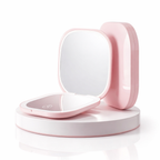 Miroir de Poche LED – Éclairage Intégré, Format Compact